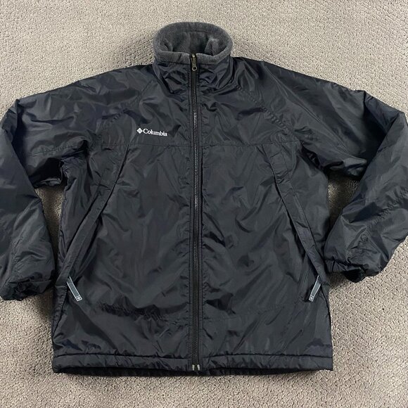 Columbia Other - Columbia Interchange Liner Jacket Men's Medium Fleece Lined Black Nylon Full Zip